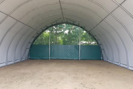 Shelterall tárolósátor - Zárt oromzat szélhálóval