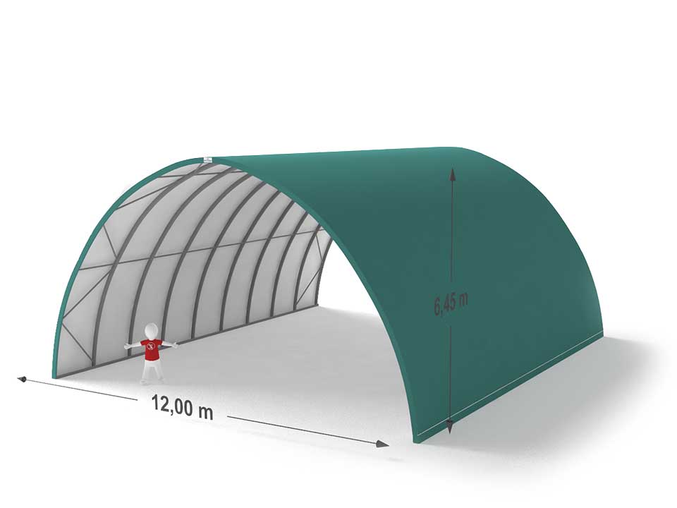 Shelterall tárolósátor 12x6,45