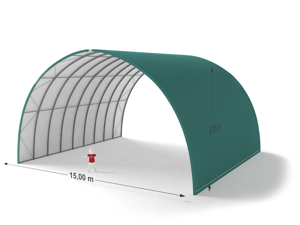 Shelterall tárolósátor 15x8,35